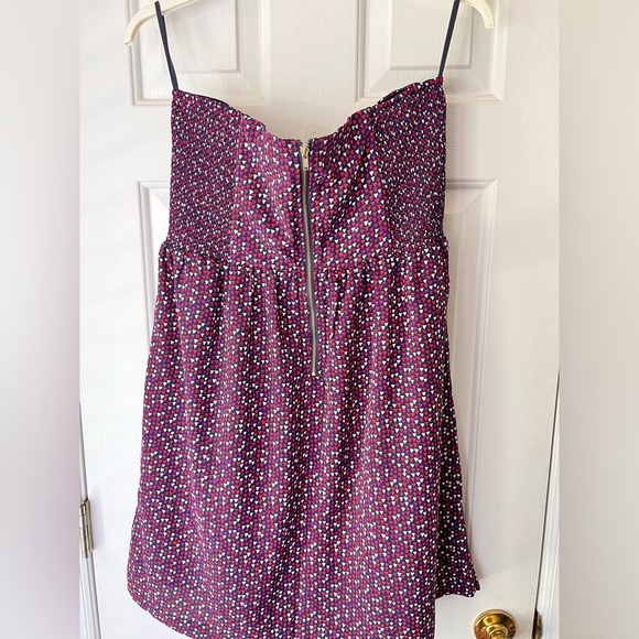 GAP Geometric Triangle Pattern Strapless Zip-Up Mini Dress - Women's 20 - Picture 2 of 7